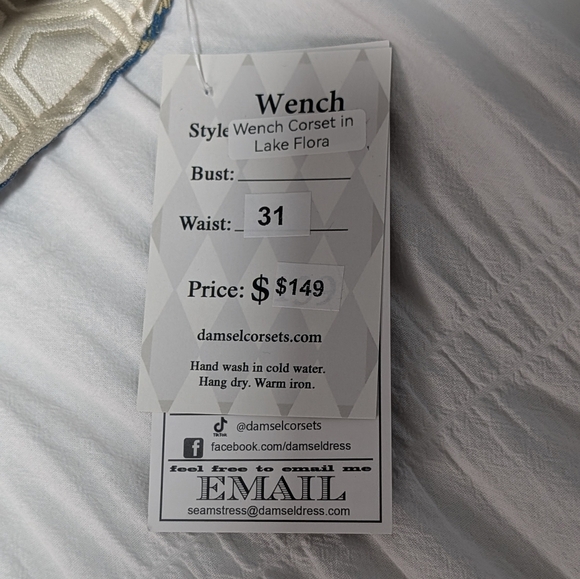 Wench Corset in Lake Flora - Picture 2 of 2